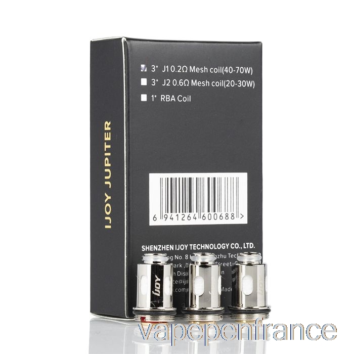 Bobines De Remplacement Ijoy Jupiter Bobines 0,2ohm Stylo Vape